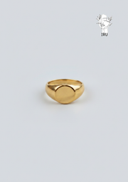 Circular ring with laser engraving