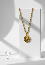 Sun Necklace with Circular Frame