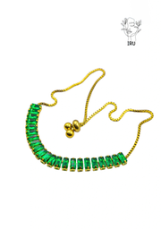 Green Tennis Bracelet