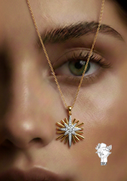 Star necklace, stones