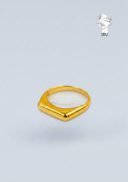 Line ring with laser engraving