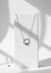 Tree branch heart necklace
