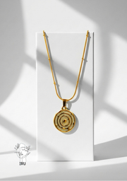 Galaxy Necklace with White Enamel