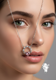 Tree branch heart necklace
