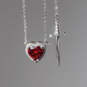 Heart & Sword Necklace