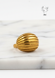 Faceted Teardrop Ring