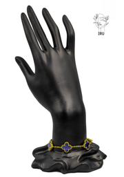 Van Cleef Blue-Pepsi Shell Bracelet