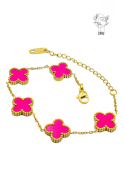Van Cleef Fuchsia Shell Bracelet
