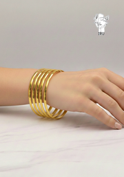 Kimak “Bombay” Closed Bangle 5mm (Gold)