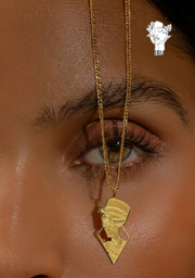Queen Cleopatra Frame Necklace