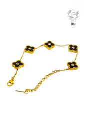 Van Cleef Black Shell Stones Bracelet