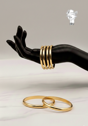 Kimak “Bombay” Closed Bangle 5mm (Gold)