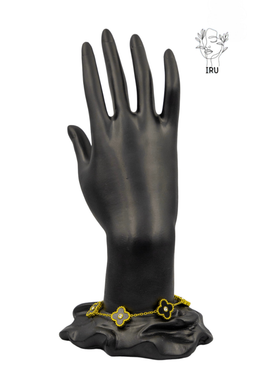 Van Cleef Black Shell Stones Bracelet