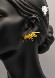 Large Half-Sun Earrings