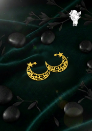 Ramadan Crescent and Stars Earrings