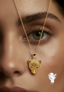 Tiger necklace, stones