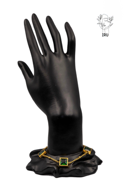 انسيال فصوص مربعة أخضر