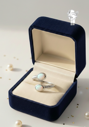 Embrace Ring with Enamel