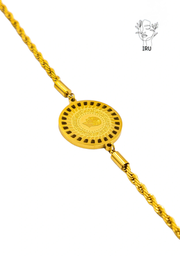 King George Coin Twisted Bracelet