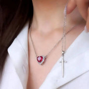 Heart & Sword Necklace