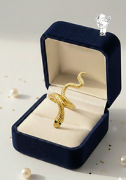 Snake Ring with Stones