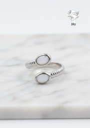 Embrace Ring with Enamel