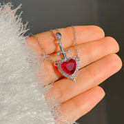 Heart & Sword Necklace