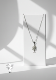 Dolphin necklace, stones