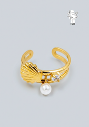 Shell and Pearl ring