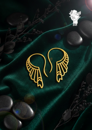 Pharaonic Large Feather - Wing Earrings from Huntress