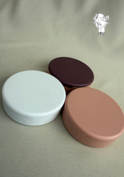 Round plastic jewelry organizer with mirror