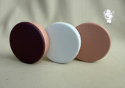 Round plastic jewelry organizer with mirror