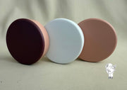 Round plastic jewelry organizer with mirror