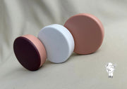 Round plastic jewelry organizer with mirror