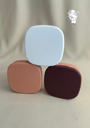 Square plastic jewelry organizer with mirror