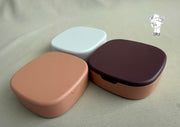 Square plastic jewelry organizer with mirror