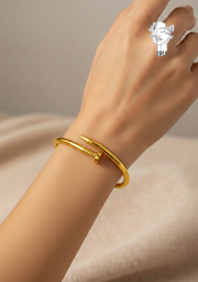 Wide Cartier nail Bangle