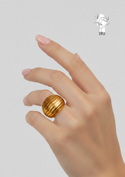 Faceted Teardrop Ring