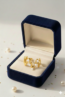 Zigzag Pearl ring