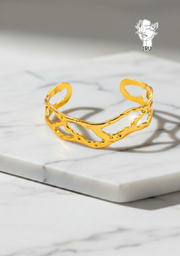 Irregular Hollow-Shape Bangle
