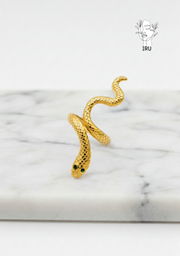 Snake Ring with Stones