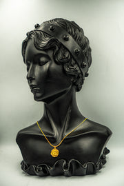 Rose Frame Mouse Tail Necklace